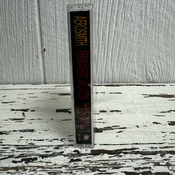 Aerosmith Permanent Vacation Cassette Tape 1987 Rock n Roll Vintage Hard Rock - Picture 6 of 6